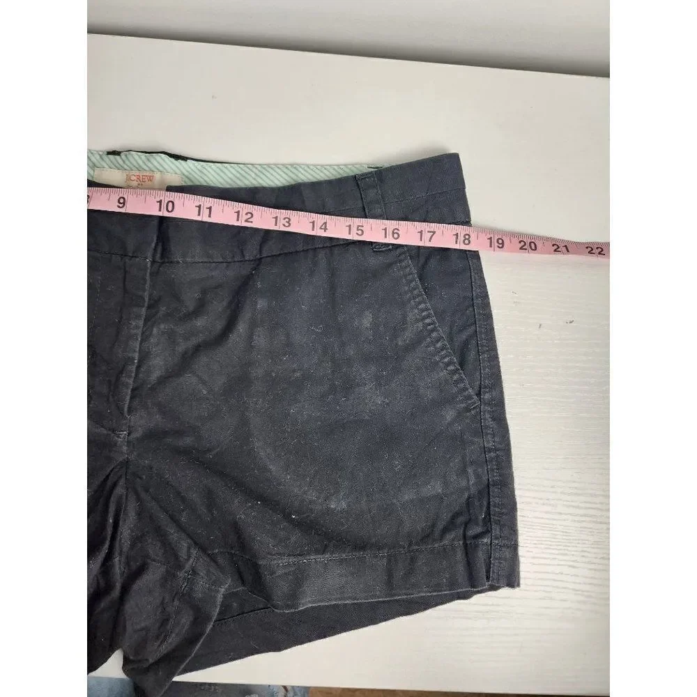 J. Crew Broken in Chino Shorts, Size 12, Black